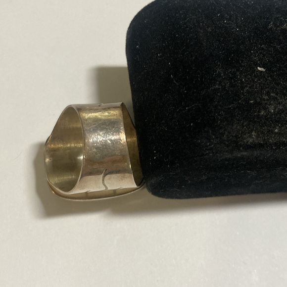 925 gaspeite Jay king ring - Picture 6 of 7